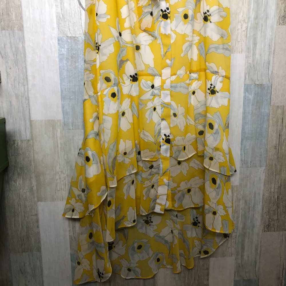 Banana Republic Yellow Floral Maxi Dress - Picture 7 of 13